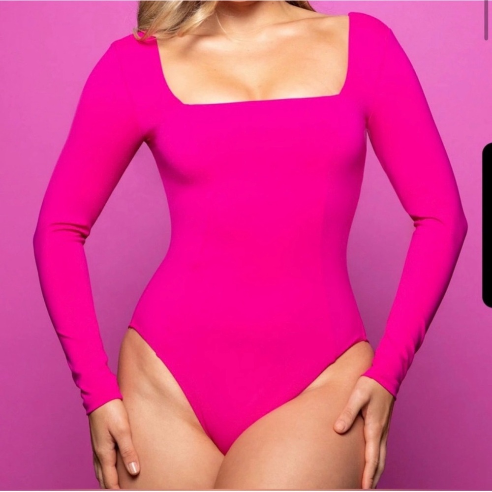 SLIMMING PINK BODYSUIT/SWIMSUIT/ SHIRT TOP